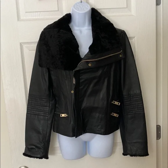 Badgley Mischka Leather Jacket - Picture 4 of 11